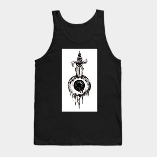 Eyeball, punk pen and ink design , tattoo inspired Tank Top